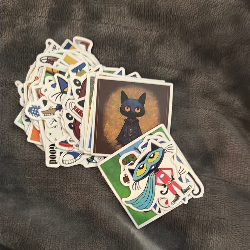 Cat-Themed Sticker Pack
